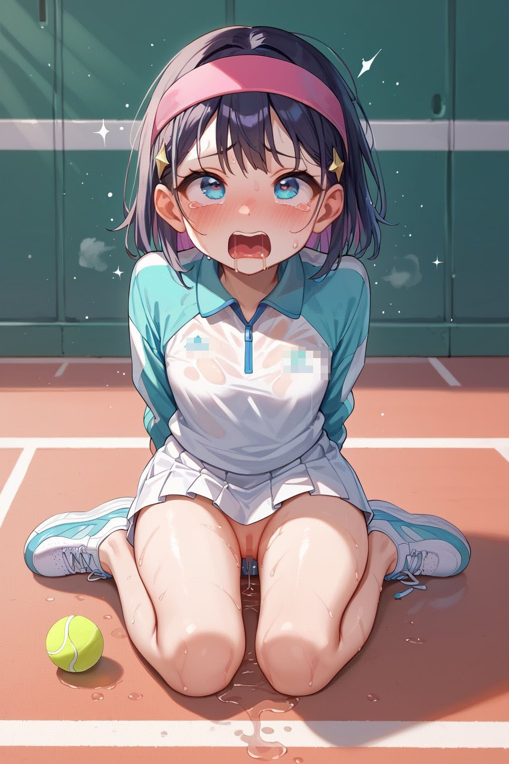 サンプル画像1:大会前日！部活女子が顧問と秘密の絶頂トレーニング2(美少女調教師) [d_556864]