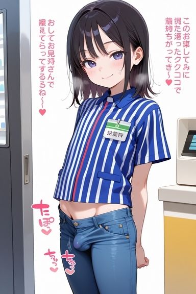 サンプル画像2:コンビニ店員の男の娘の変態サービス(RIURIU) [d_557010]