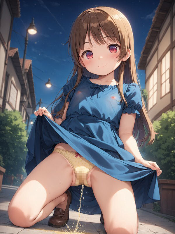 サンプル画像6:乳首の透けた洋服を着たかわいい女の子がパンツをはいたままおしっこをおもらししている画像集(えっふぇれ) [d_557162]