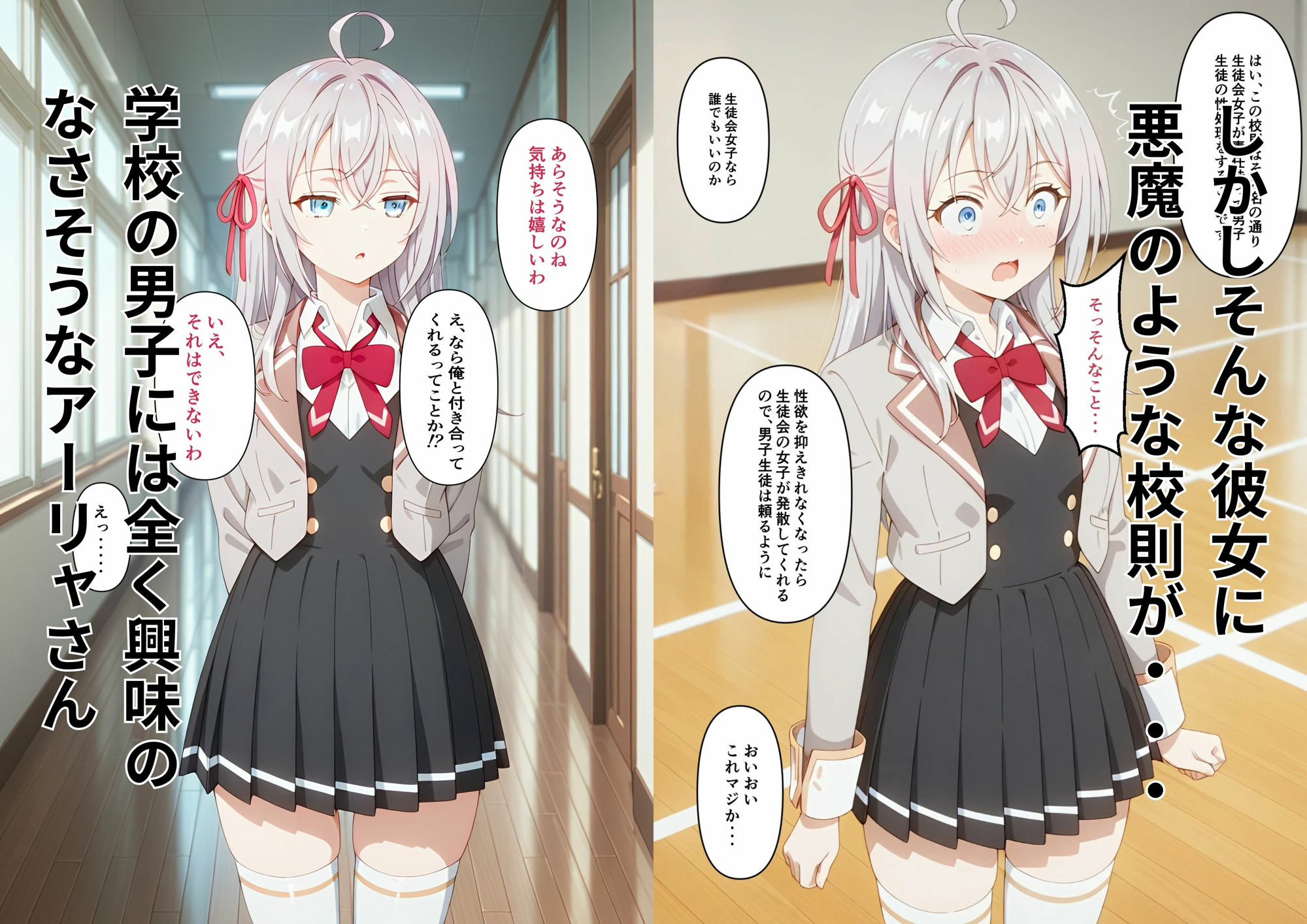 生徒会性処理係になっちゃったアー◯ャさん 画像1