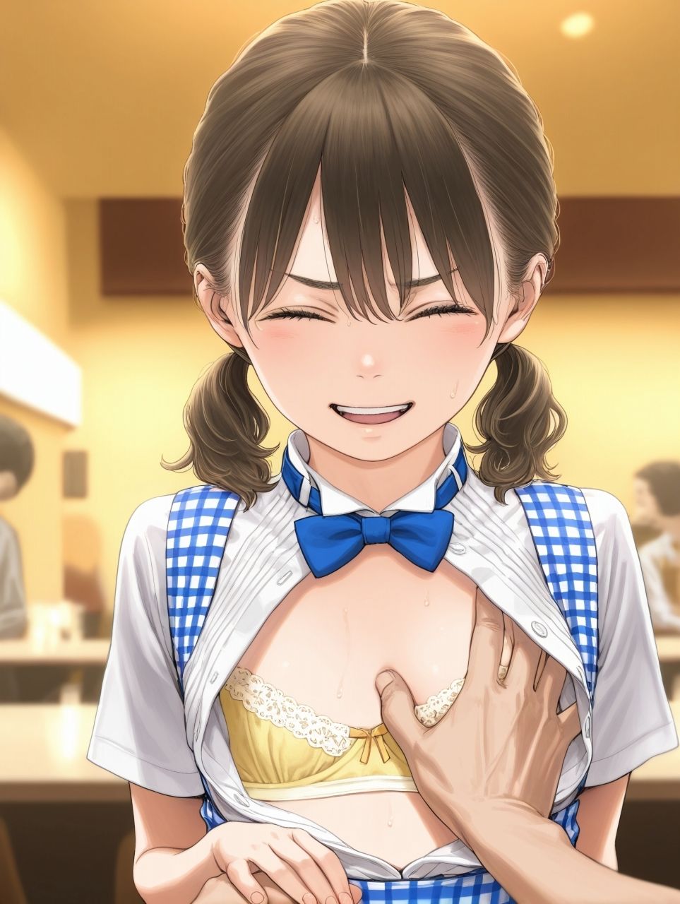 サンプル画像1:セクハラレストランへようこそ！(ジャングルジム) [d_557268]