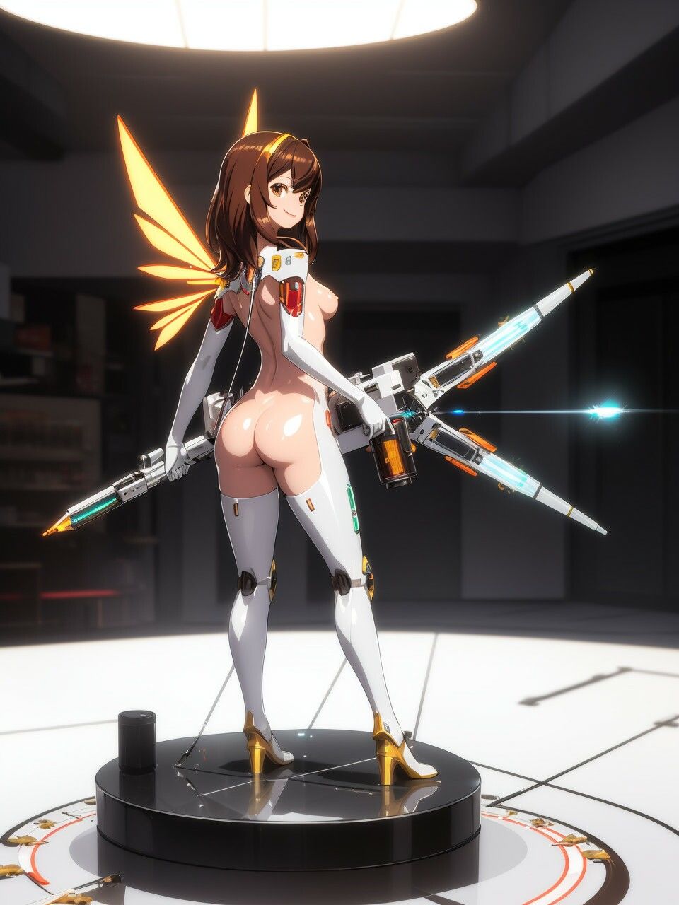 サンプル画像4:メカニカルな美少女たち（ヌード編）〜AIイラスト集〜(くりきんとん) [d_557284]
