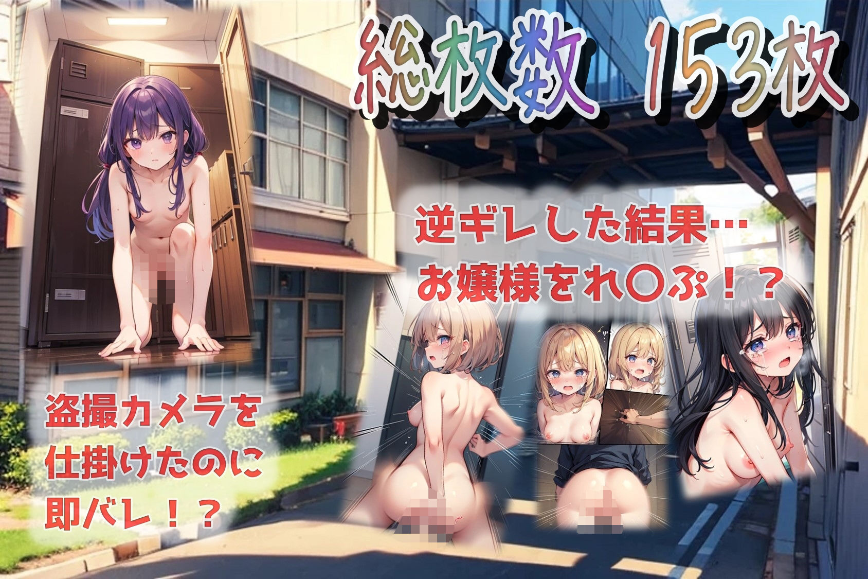 サンプル画像1:お嬢様学校の更衣室で盗撮してたら即バレした件(くまとねこ屋) [d_557290]