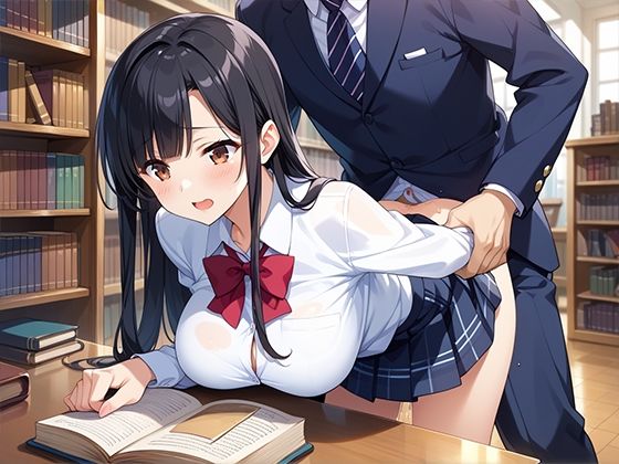 真面目な巨乳女子校生委員長おじさん教師に種付けされる 画像2