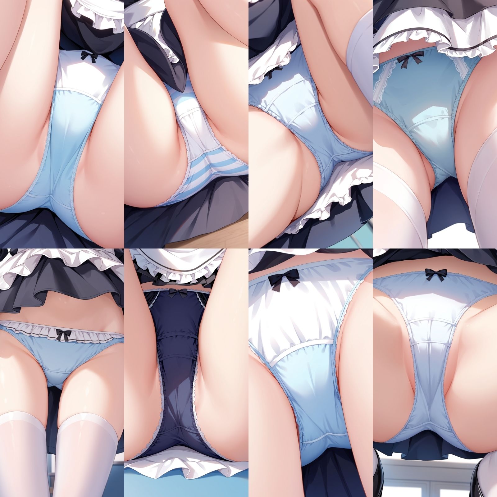 サンプル画像1:ご奉仕メイド喫茶ー近距離パンチラ前後ー【500枚】(女子高生) [d_557497]