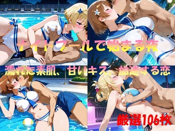 ナイトプールで始まる夜  濡れた素肌、甘いキス、加速する夜
