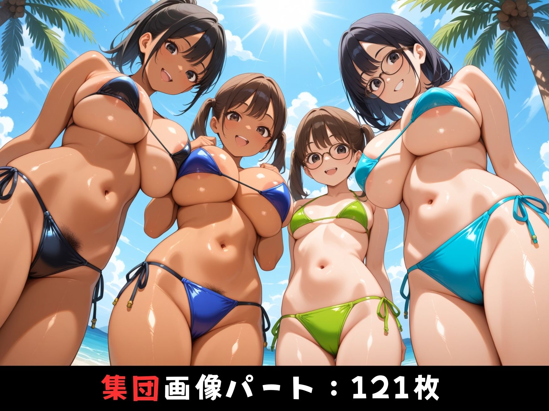 【爆乳ヘブン】爆乳美女集団がビーチいるショタくん達をお部屋に連れ込み、喰い散らかす7