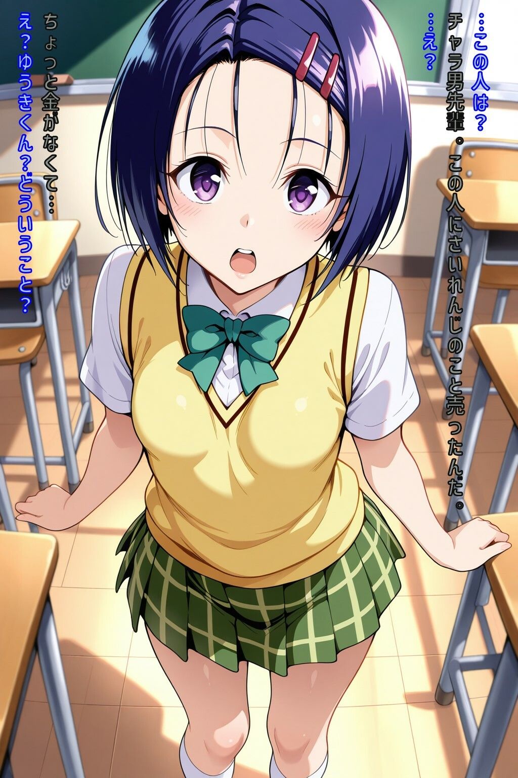 サンプル画像2:はるなちゃんをチャラ男先輩に売りました(あるてみす) [d_557645]