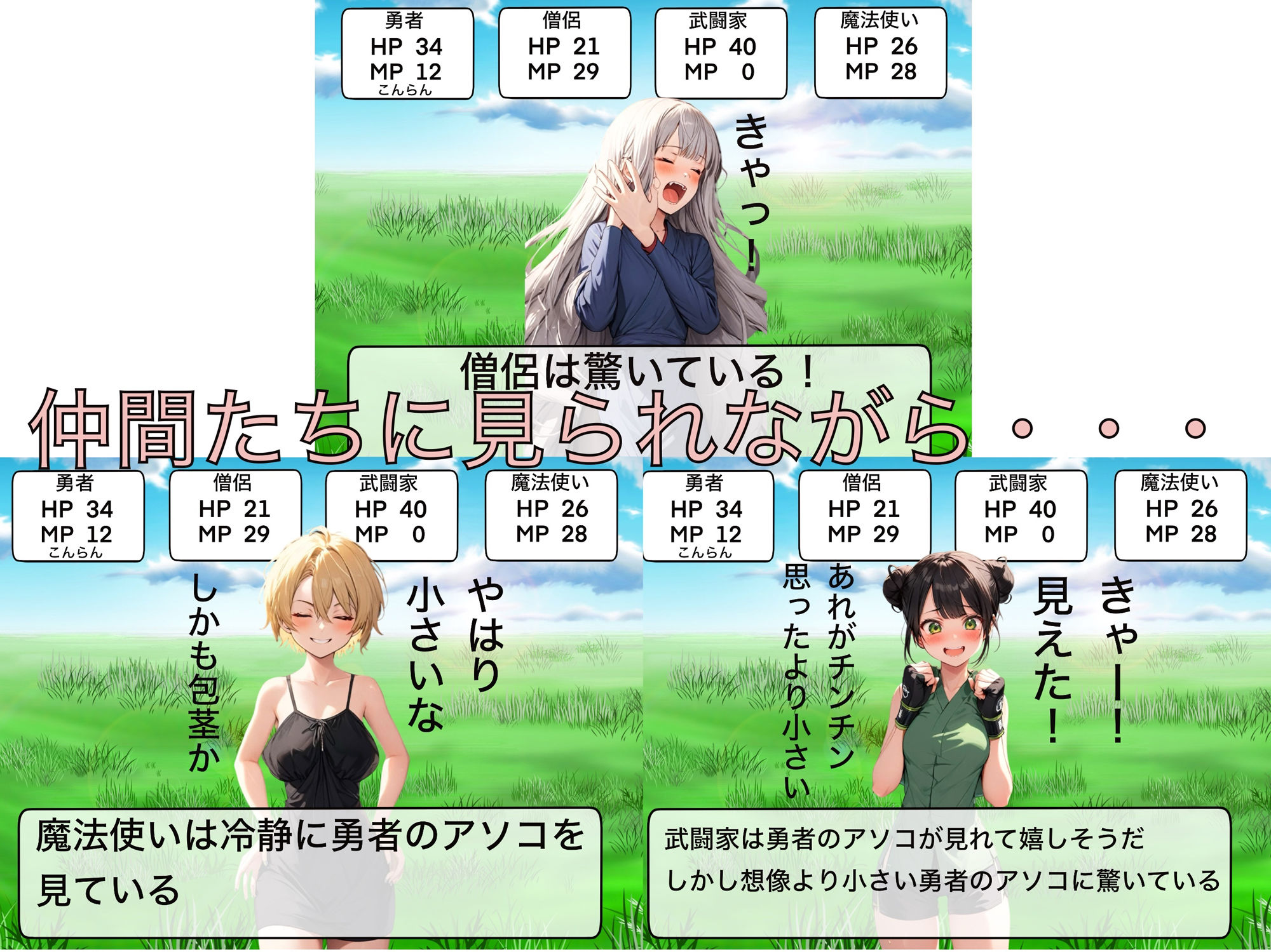 サンプル画像2:勇者は混乱した  勇者は服を脱ぎ出した！？(もっちもちのとりもち) [d_557704]