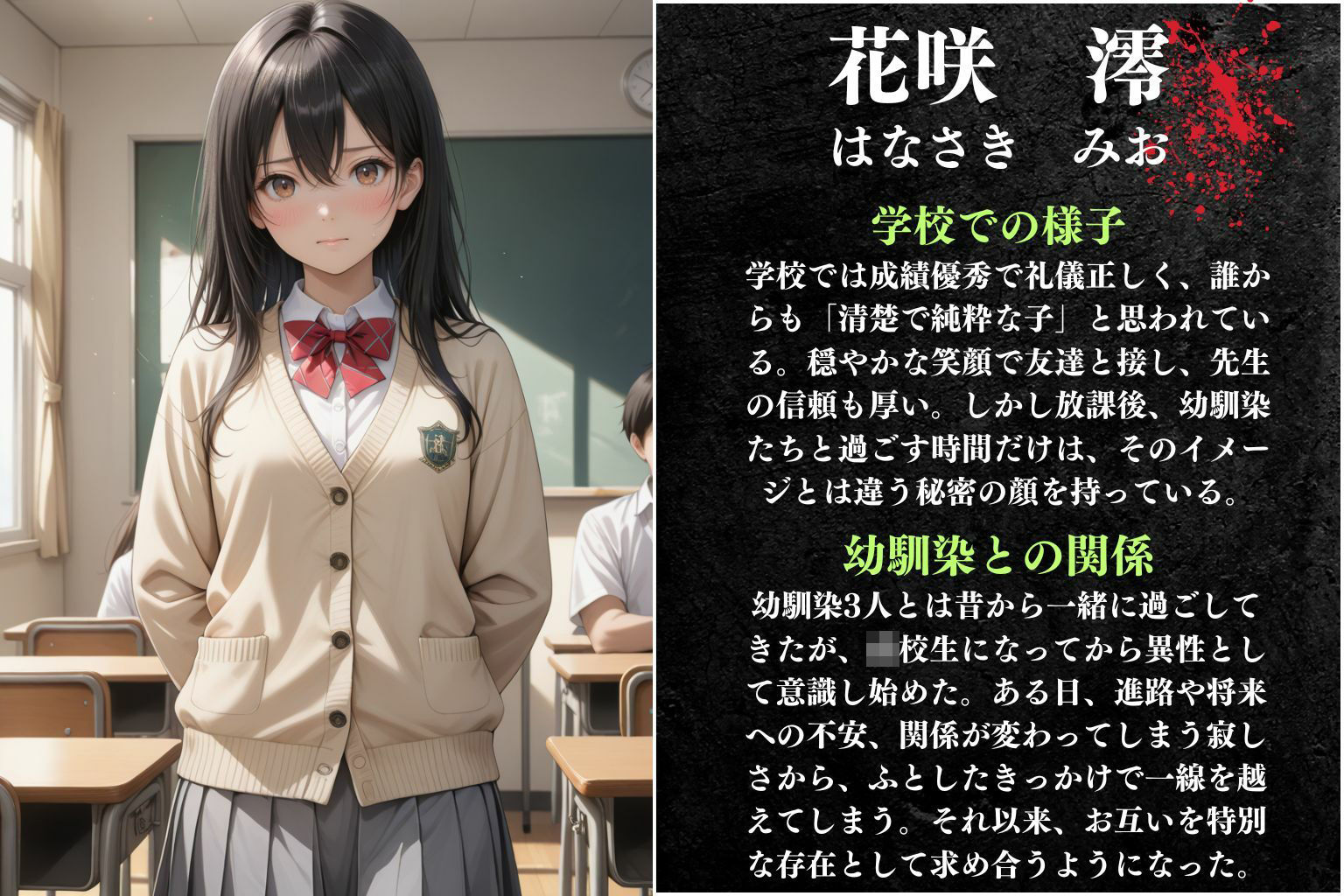 サンプル画像2:幼馴染と禁断の一線を超えて―戻れない関係―(オーガニック) [d_557905]