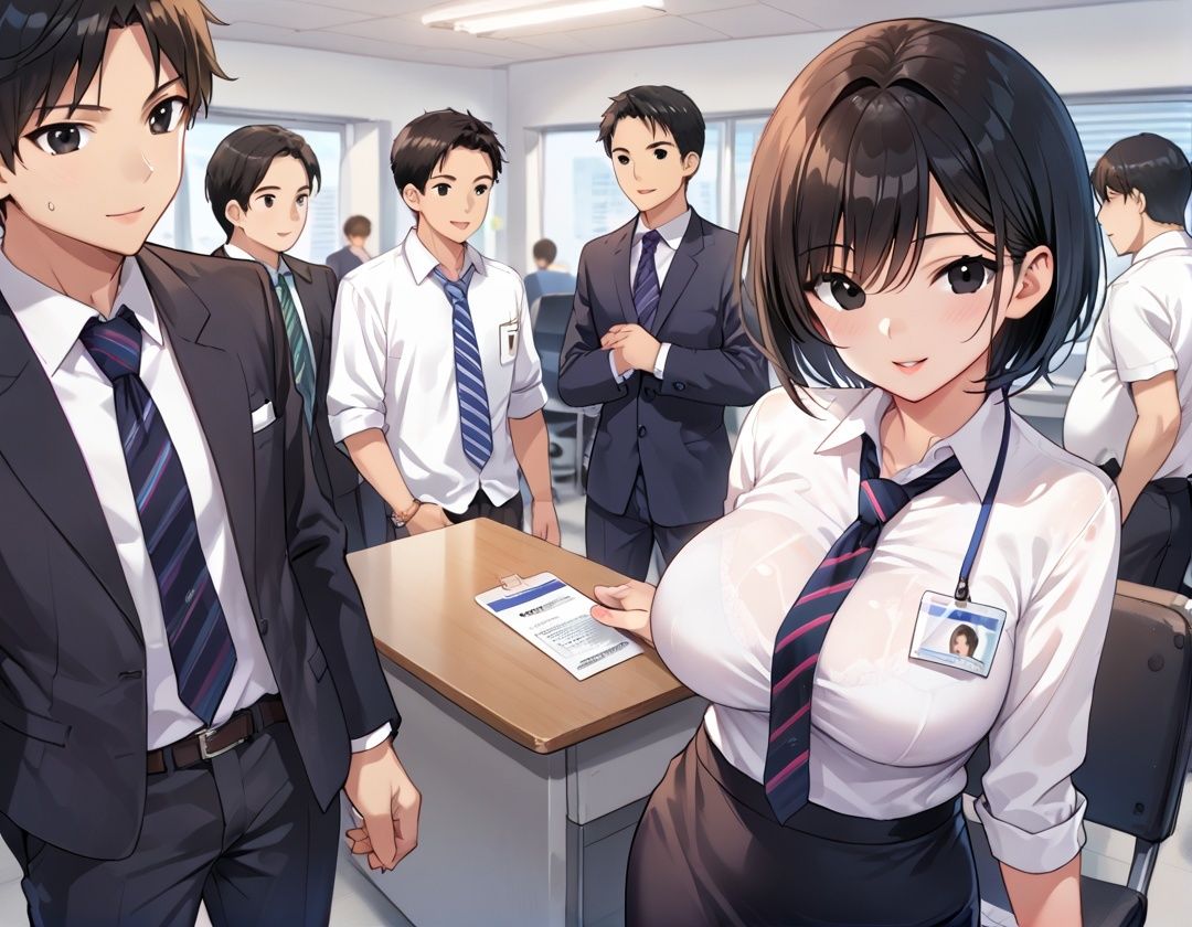 サンプル画像1:処女JKが職業体験で先輩社員から襲われた件(sksk) [d_557983]