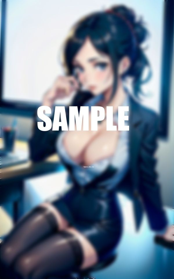 サンプル画像5:淫乱カンパニーガーターベルト美女たちの誘惑私たち男性社員とエッチしたいのぉ〜(AI美女LABO.7) [d_557995]