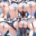 ご奉仕メイド喫茶ー近距離パンチラお尻ー【500枚】