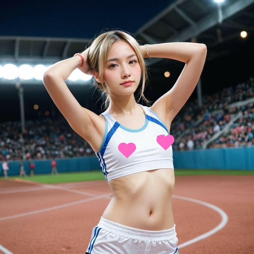 サンプル画像6:Hなユニの陸上女子たち(AI美エロ) [d_558046]