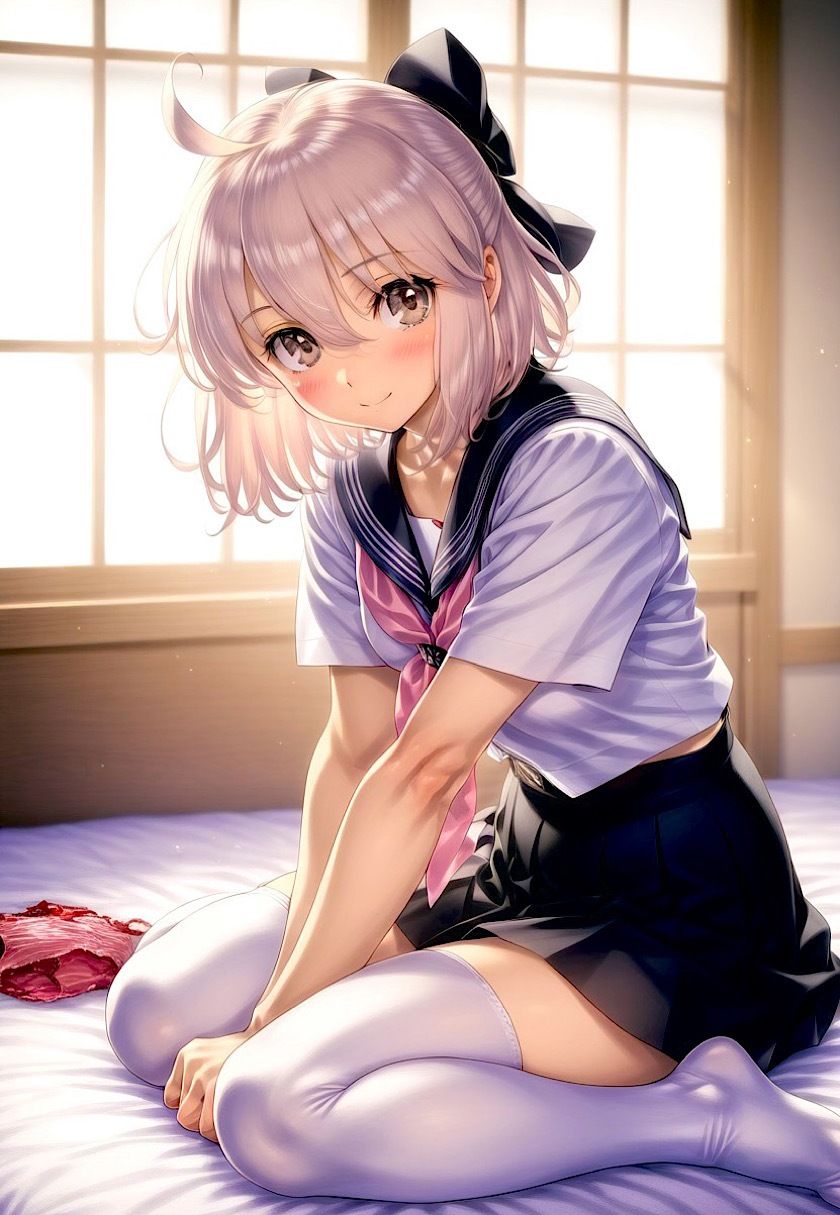 サンプル画像1:今日のおかず F◯te 沖田◯司  制服バージョン(イラスト18区) [d_558063]