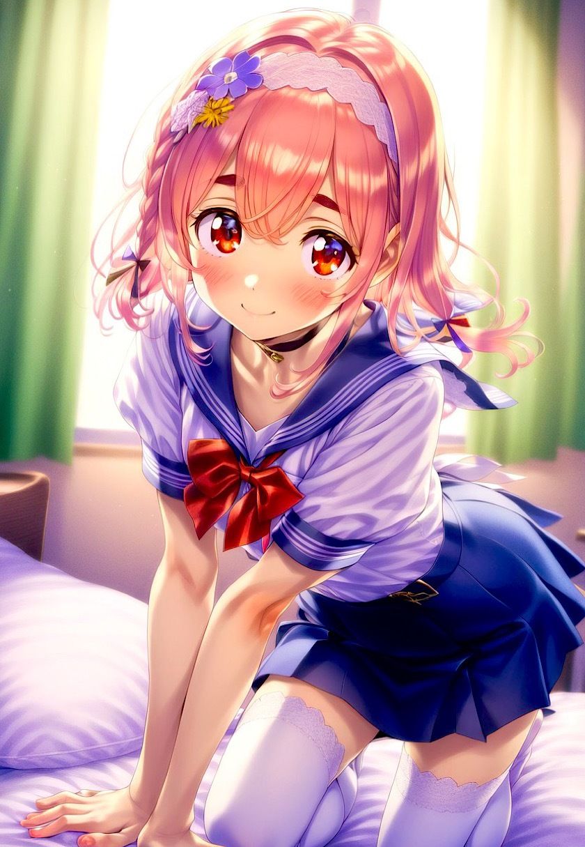 サンプル画像1:今日のおかず ◯女お借りします 桜◯ 墨 制服バージョン(イラスト18区) [d_558083]