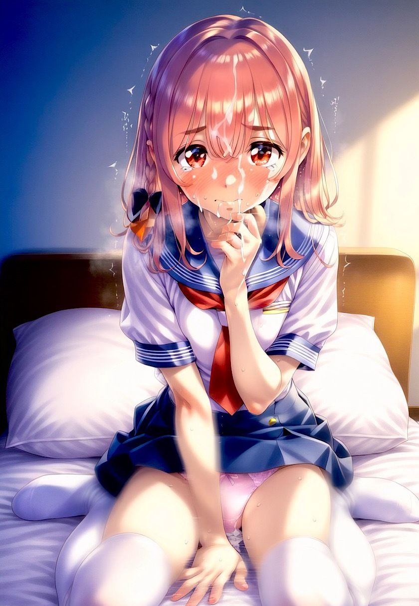 今日のおかず ◯女お借りします 桜◯ 墨 制服バージョン 画像7
