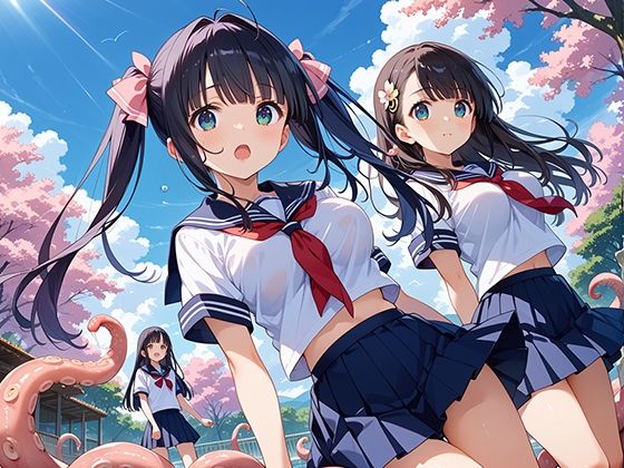 サンプル画像3:触手学園 触手に堕ちた女子校生(マジカルきなこ) [d_558277]