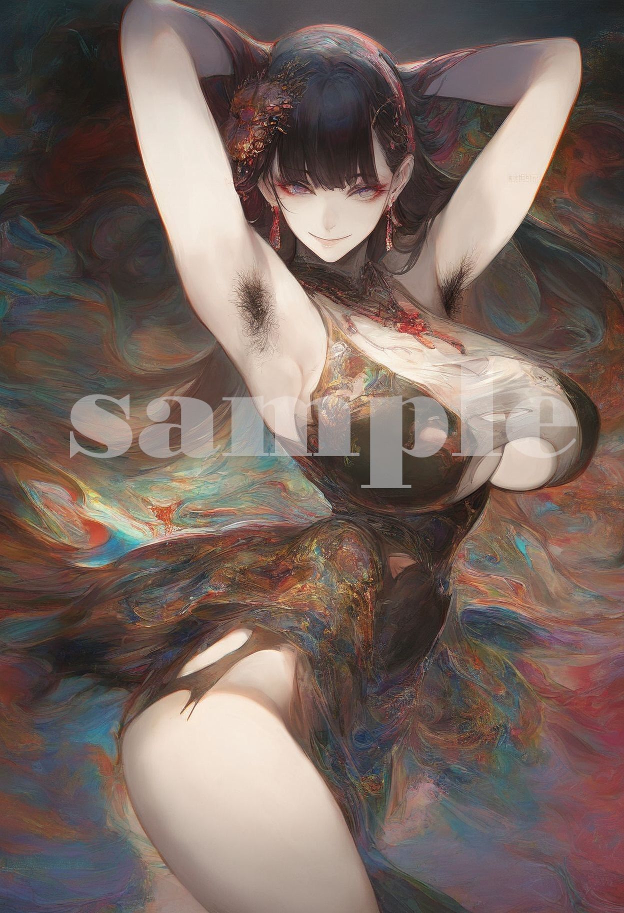 サンプル画像3:幻想腋毛美女画伝(いずみ堂) [d_558360]