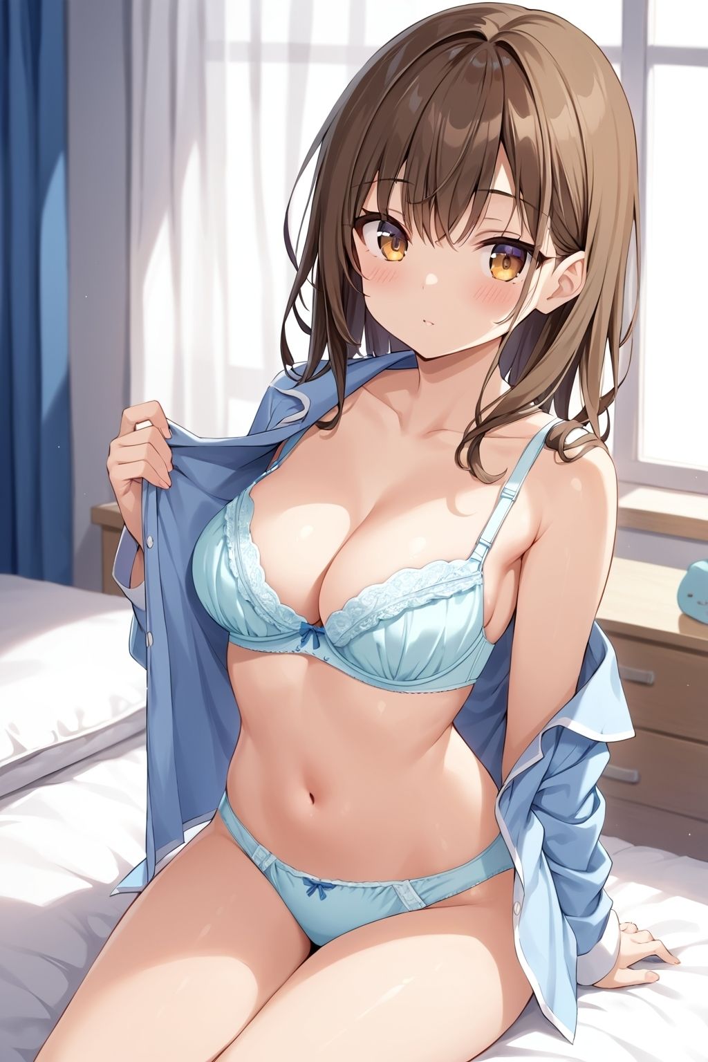 パジャマを脱いで誘惑してくる彼女【500枚】 画像9