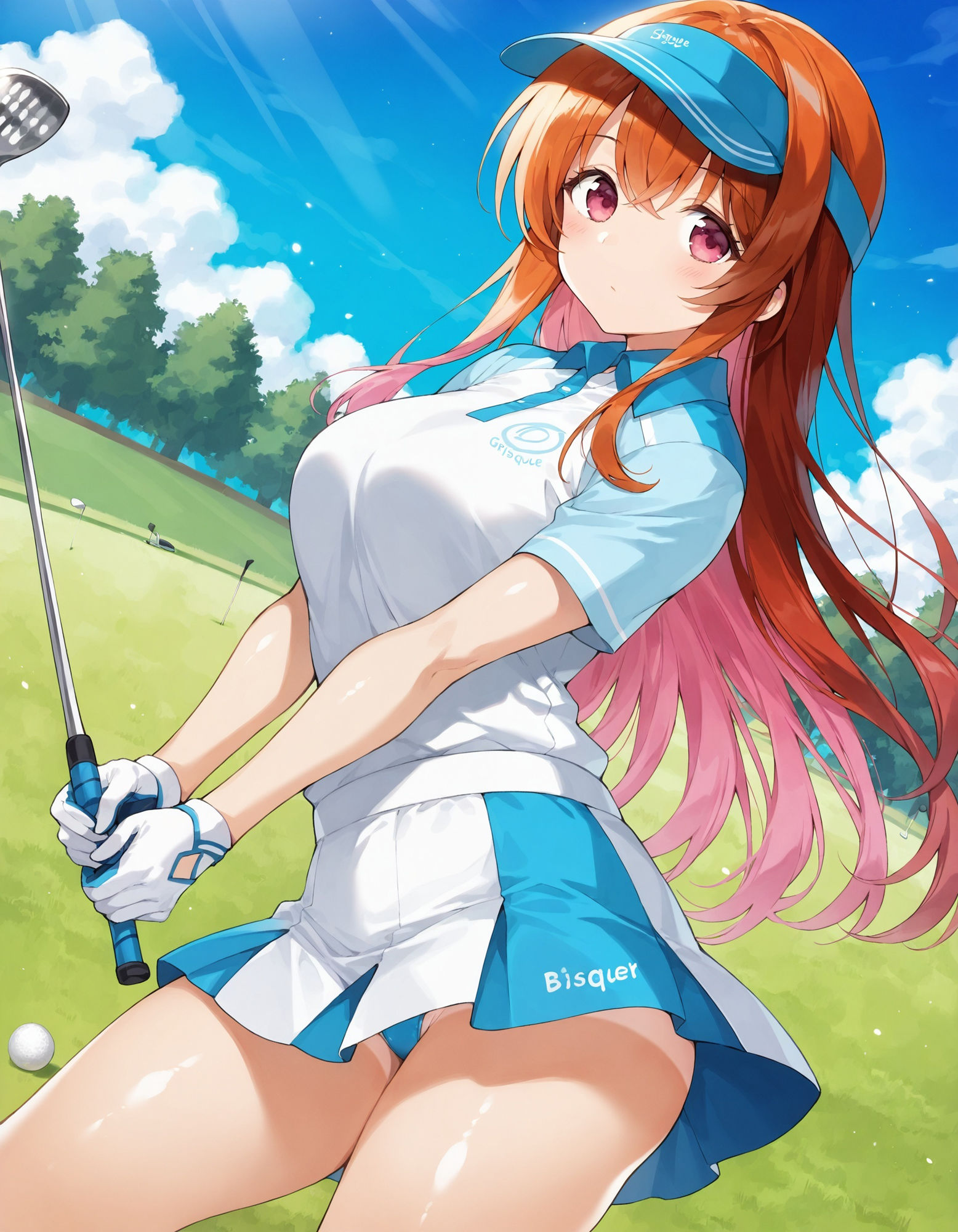 サンプル画像3:ゴルフウェアでパンチラ(D.P.H.) [d_558507]