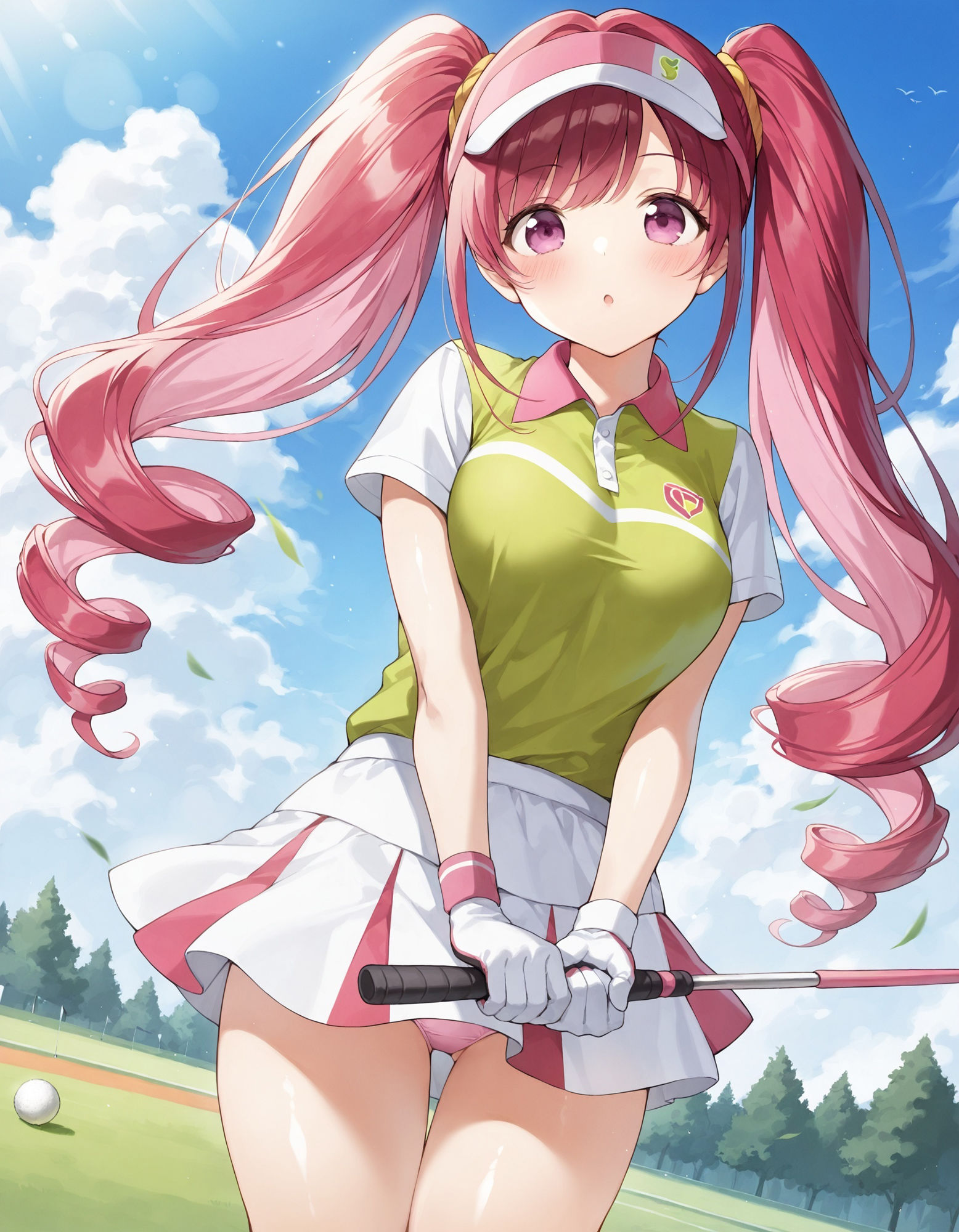 サンプル画像4:ゴルフウェアでパンチラ(D.P.H.) [d_558507]