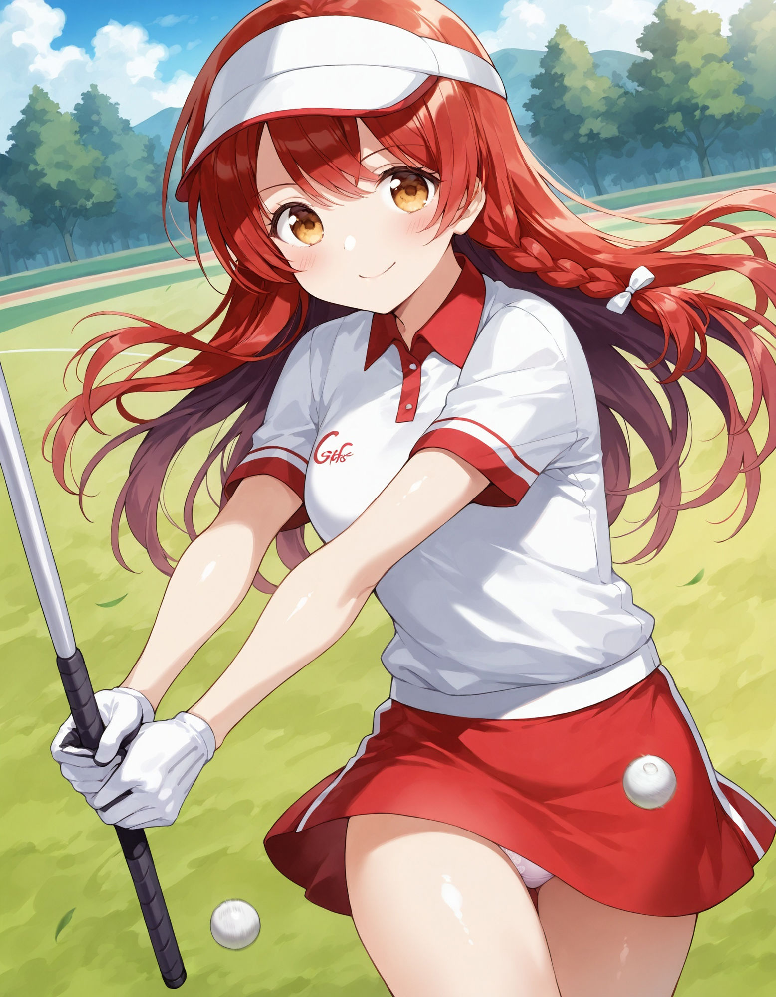 サンプル画像5:ゴルフウェアでパンチラ(D.P.H.) [d_558507]