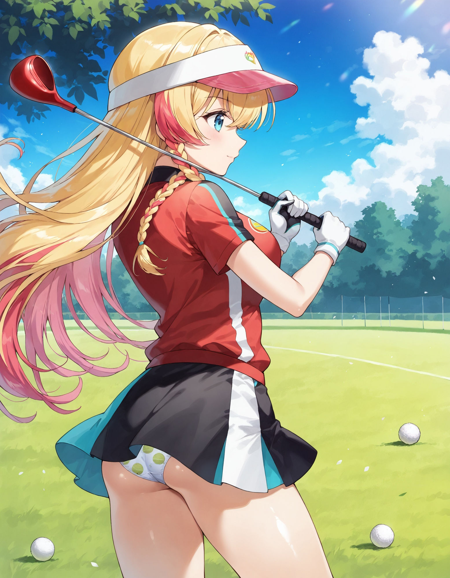 サンプル画像6:ゴルフウェアでパンチラ(D.P.H.) [d_558507]