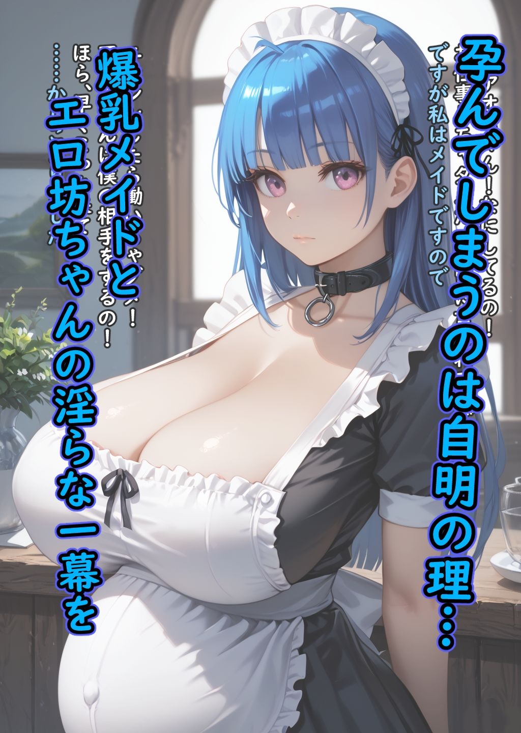 サンプル画像5:青色爆乳メイドに旦那様と呼ばせたい(脱兎ハット) [d_558547]