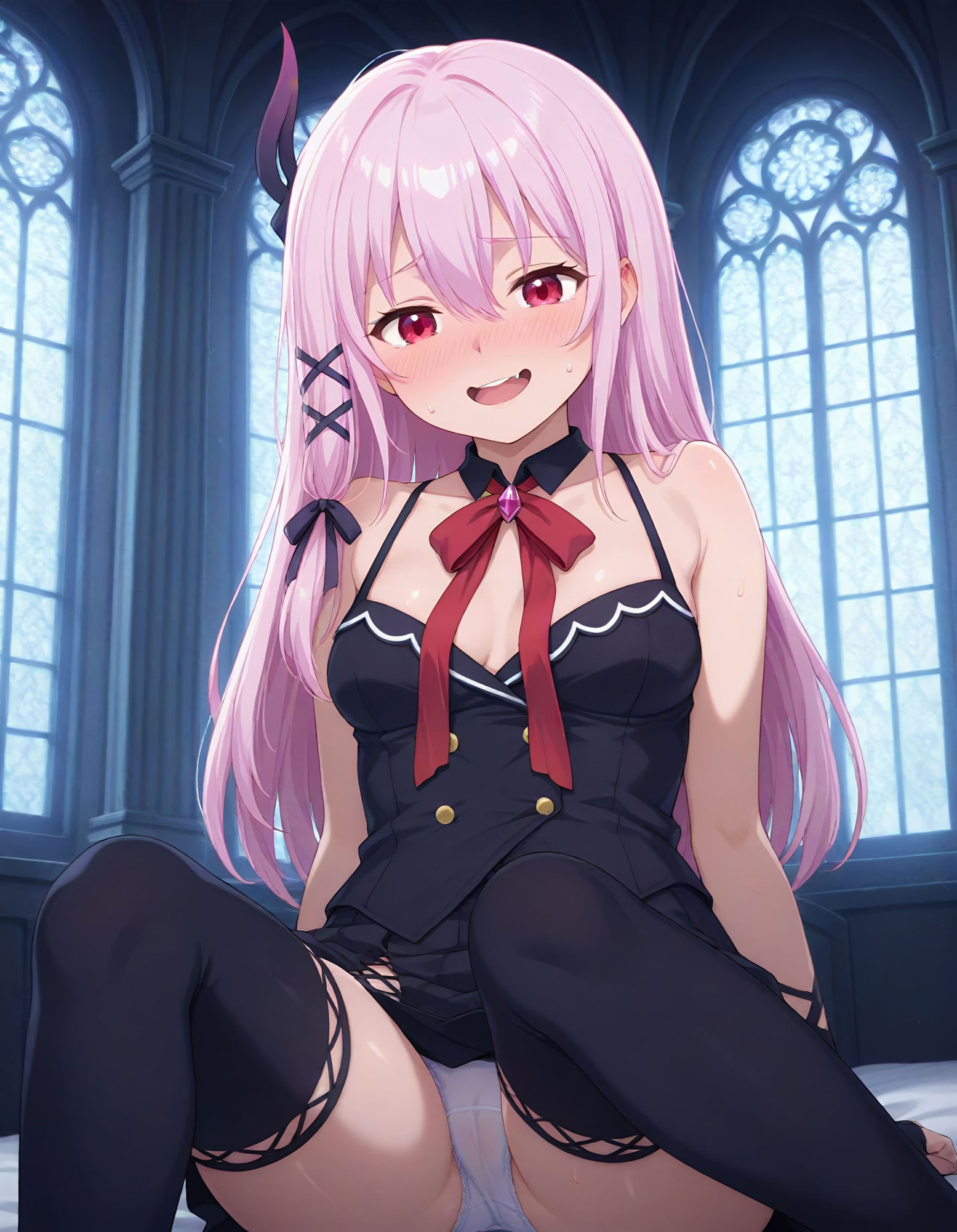 サンプル画像2:ヤンデレちゃんとらぶらぶえっち(月夜の秘密) [d_558666]