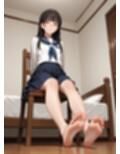 美脚美少女とのむれた足裏SEX