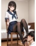 美脚美少女とのむれた足裏SEX