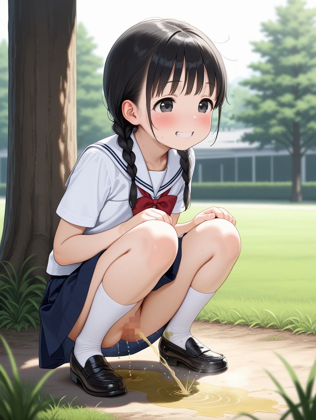 おもらしつるぺた少女1