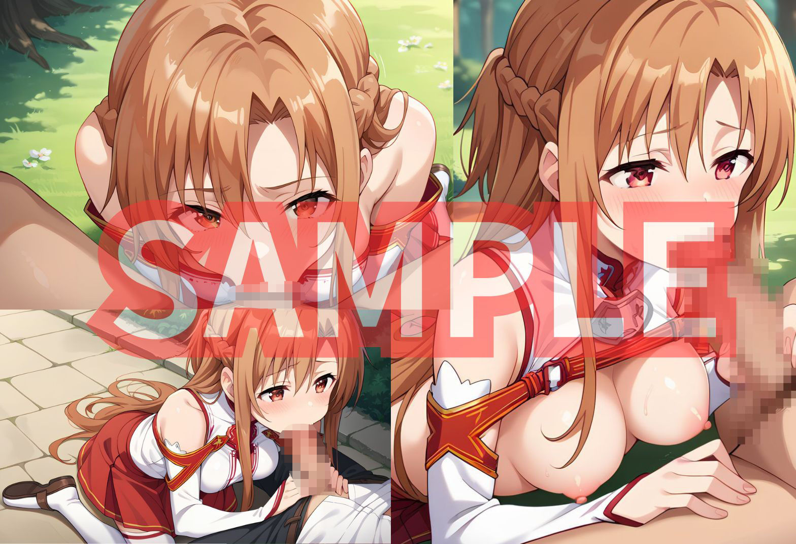 サンプル画像1:アスナさんがご奉仕してくれる(秋野美女研究所) [d_558994]