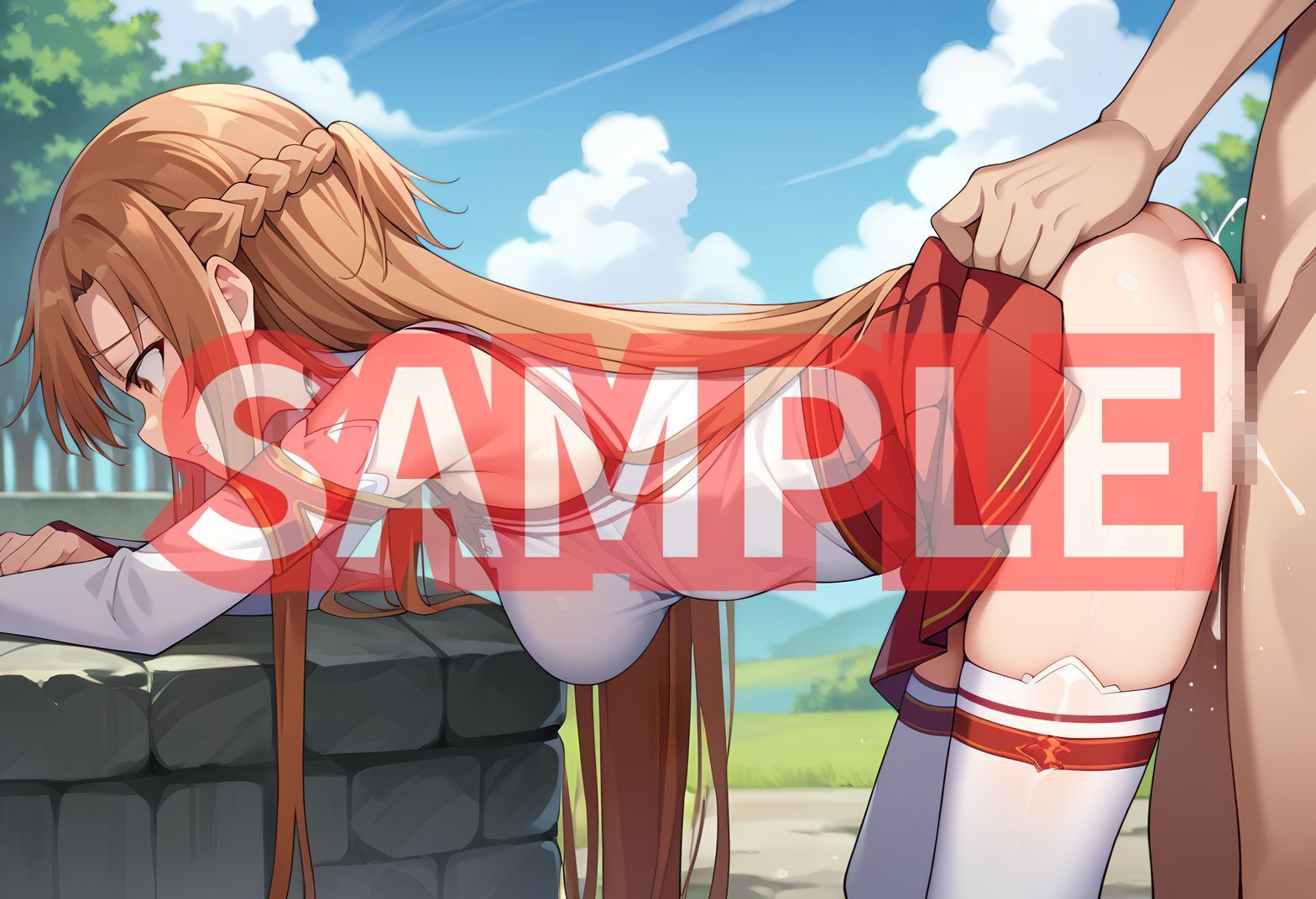 サンプル画像2:アスナさんがご奉仕してくれる(秋野美女研究所) [d_558994]