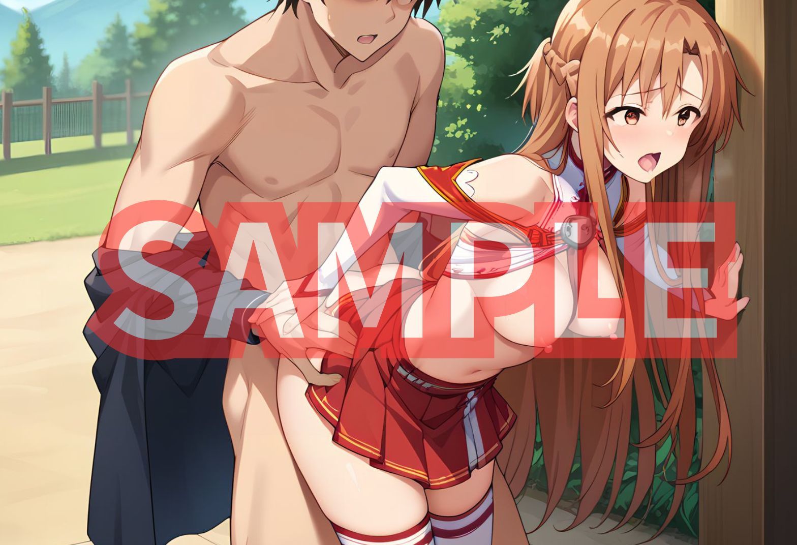 サンプル画像3:アスナさんがご奉仕してくれる(秋野美女研究所) [d_558994]