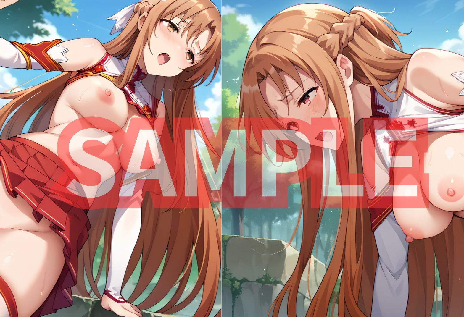 サンプル画像4:アスナさんがご奉仕してくれる(秋野美女研究所) [d_558994]