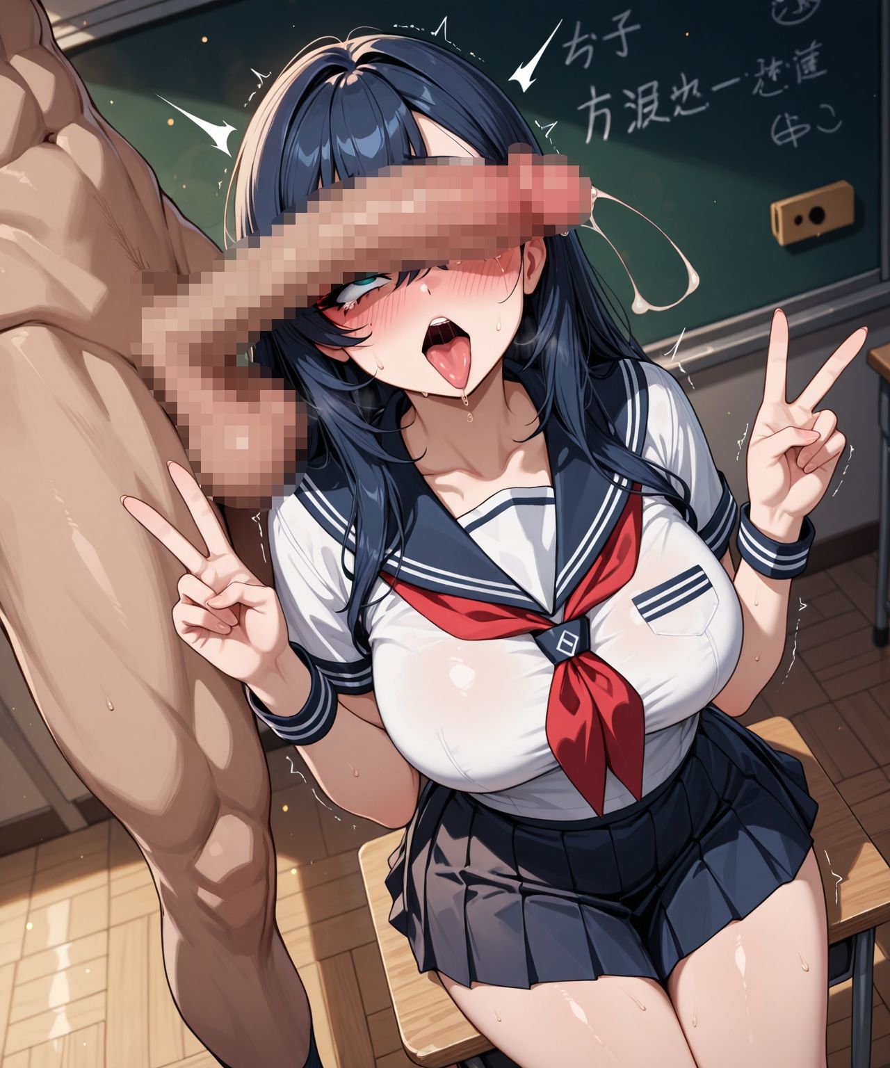 サンプル画像1:でかチンわからせマン 先輩制服ギャルの場合？(Hypnotism -催●主義-) [d_559036]