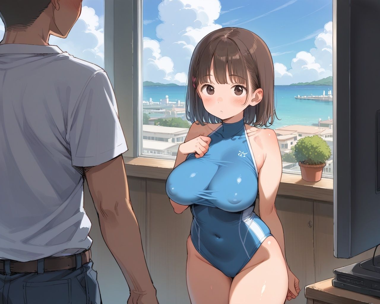 サンプル画像3:巨乳ロリっ娘 卑猥ばけぇしょん(あめりかん極太ロリロリそーせーじ) [d_559054]