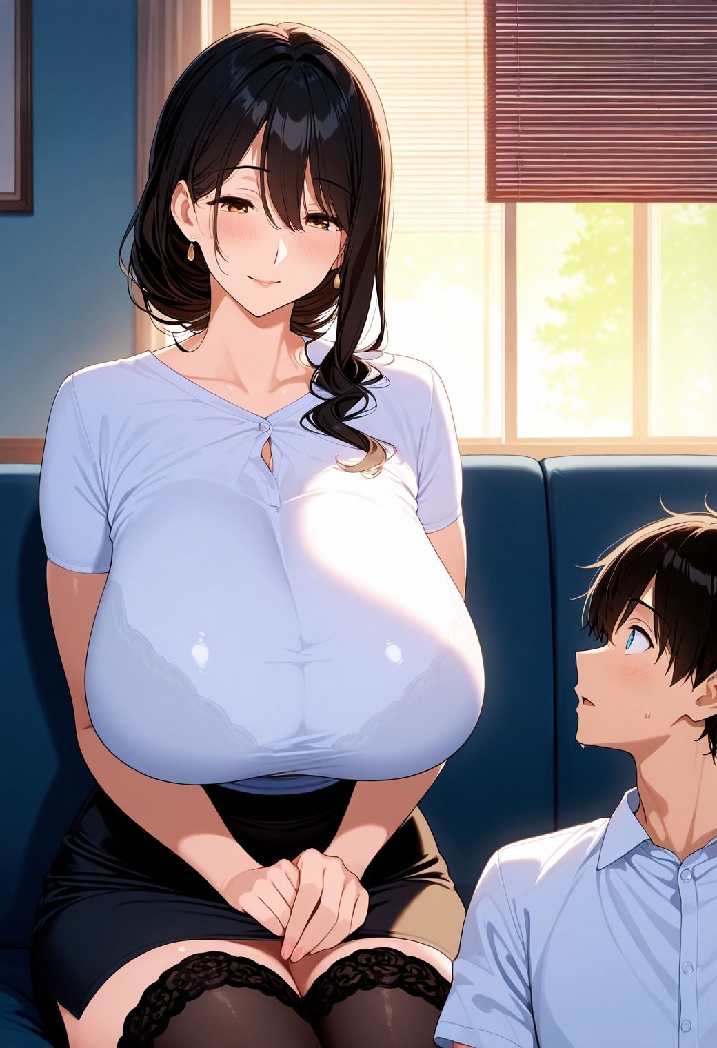 サンプル画像6:隣のおしとやかな爆乳人妻は性処理便器(くみん) [d_559167]