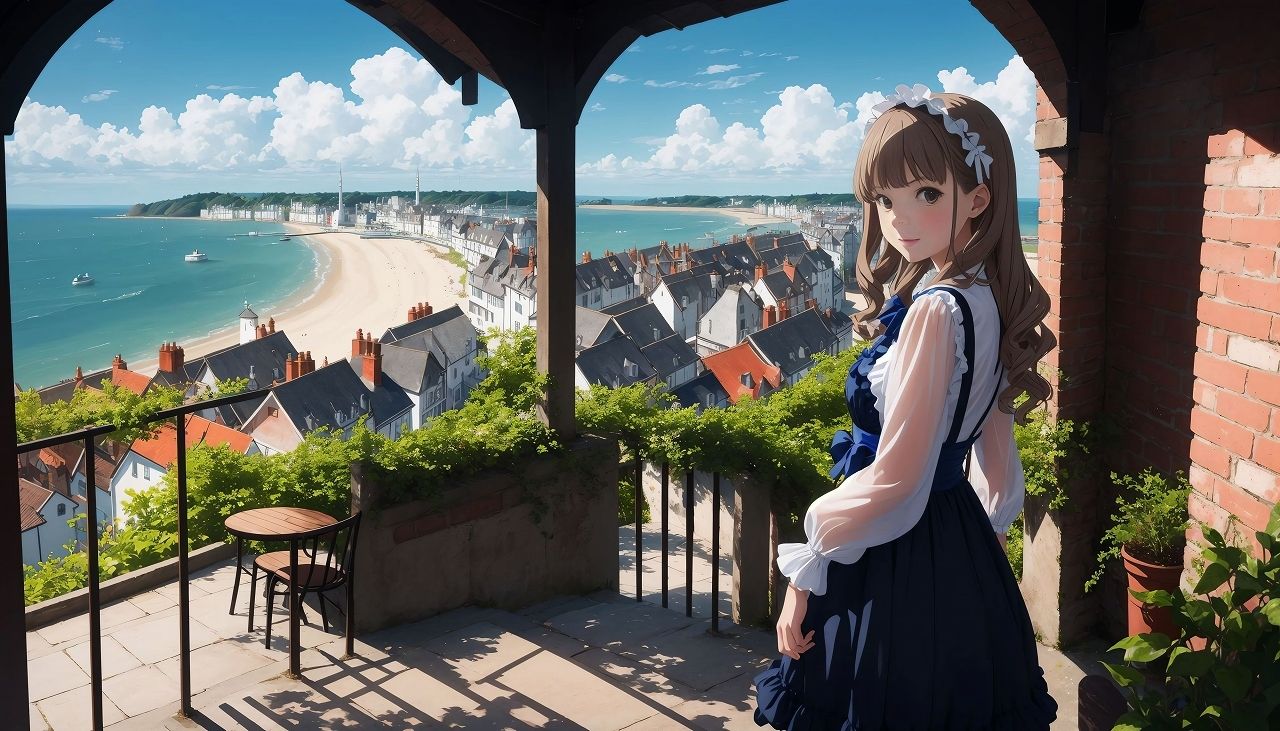 サンプル画像1:海辺のロ○ィタ少女イラスト集2(こがねトワイライト) [d_559194]