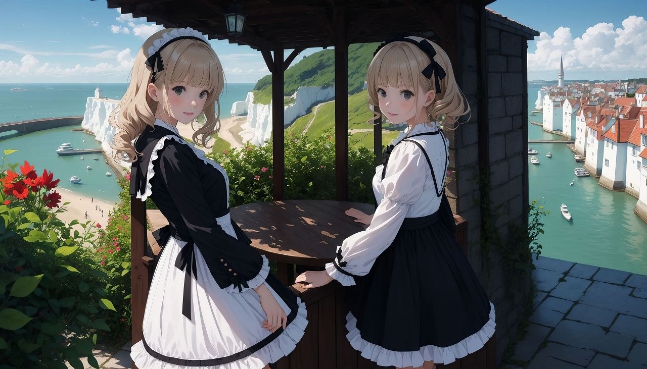 サンプル画像2:海辺のロ○ィタ少女イラスト集2(こがねトワイライト) [d_559194]