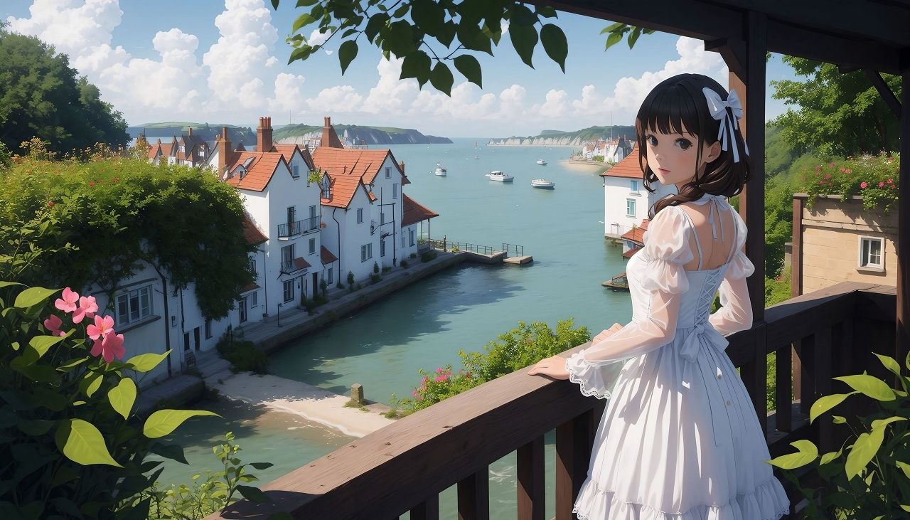 サンプル画像3:海辺のロ○ィタ少女イラスト集2(こがねトワイライト) [d_559194]