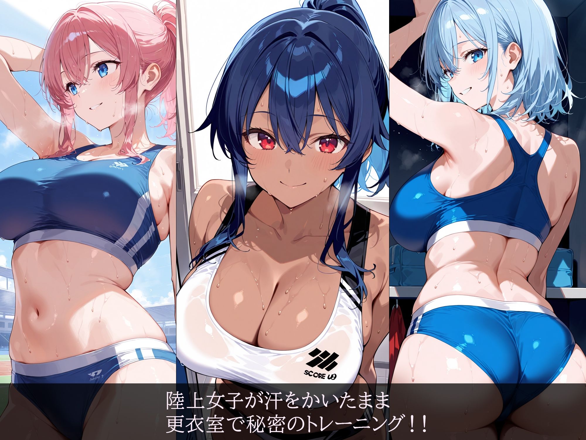 サンプル画像1:陸上女子〜秘密のトレーニング〜(すけラボ) [d_559248]