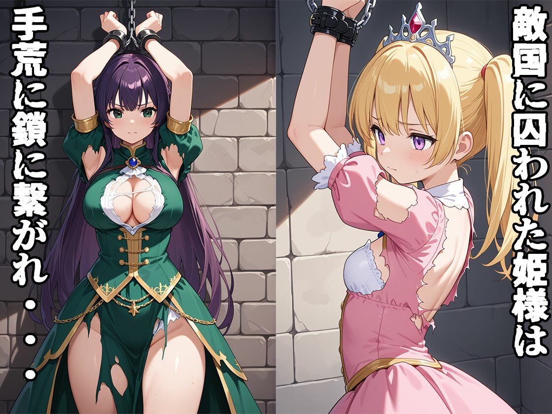 サンプル画像1:姫様、敵国に捕まる（CG100枚）(ふぇちずむ) [d_559274]