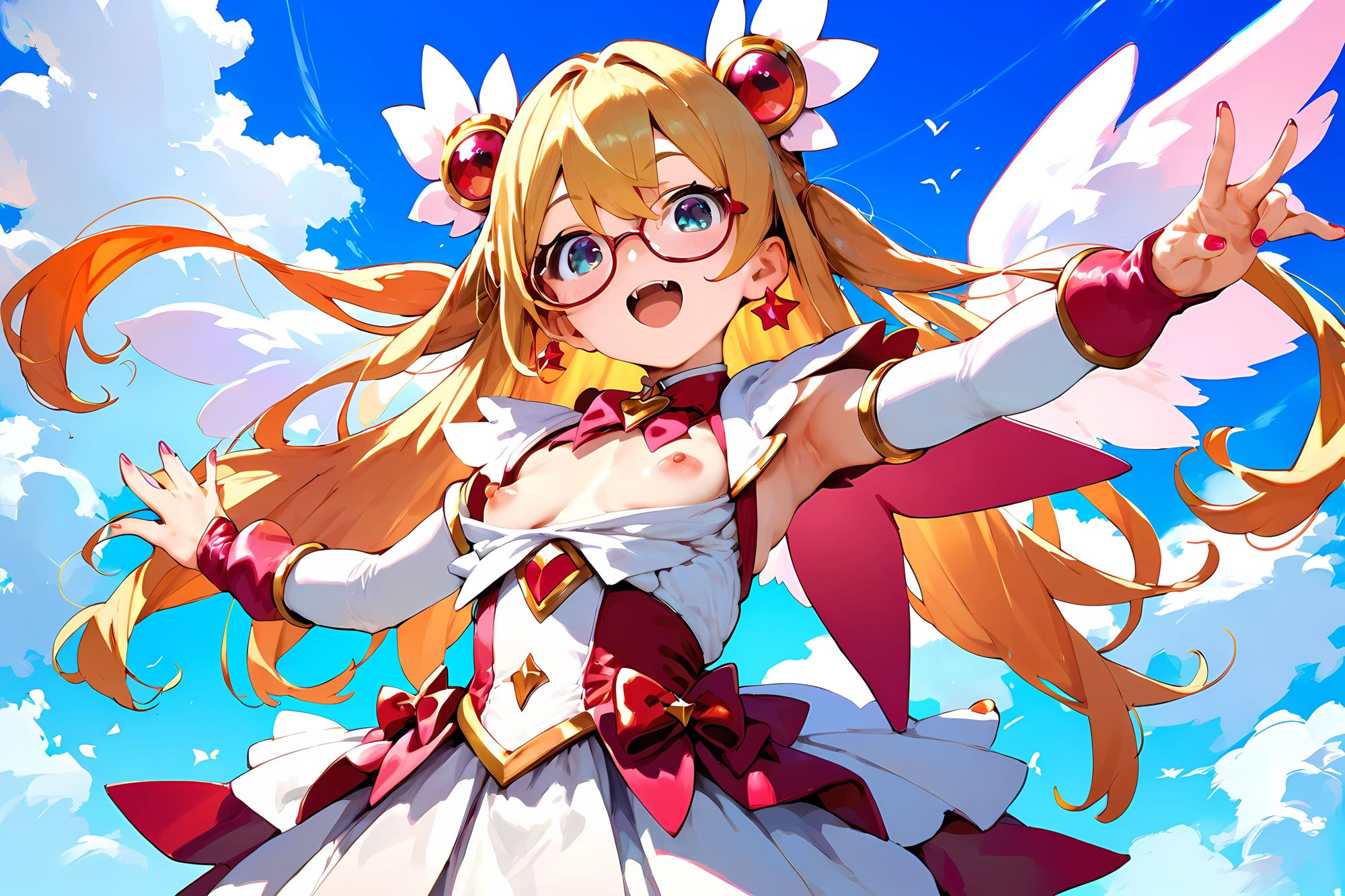 サンプル画像1:無邪気な魔法少女をハメたおす！メガネ少女もーど(駆け抜けて性春) [d_559331]