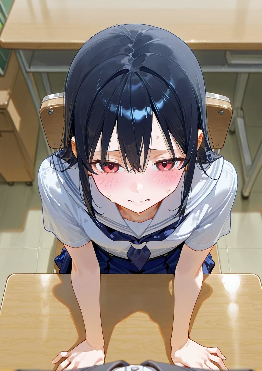 サンプル画像2:極悪寝取り校長 〜彼氏持ち女子生徒を裏推薦で体の奉仕〜(DreamReal出版社) [d_559366]