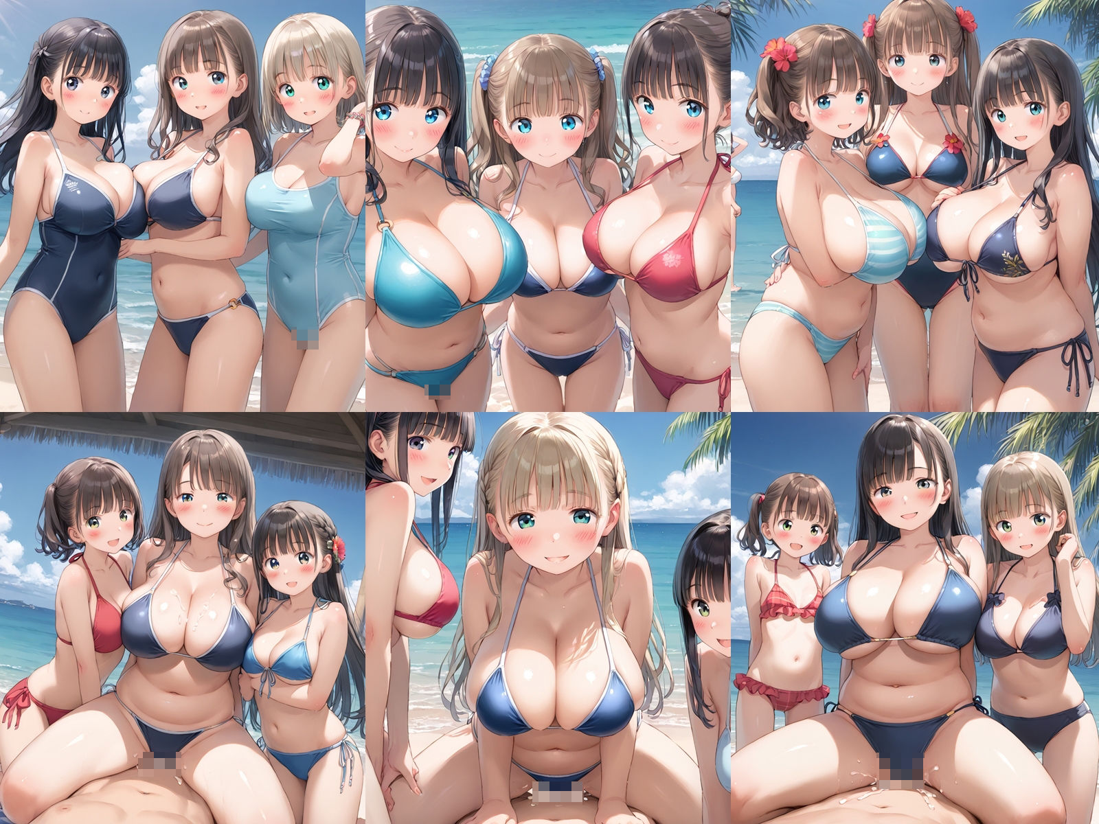 サンプル画像1:ヤリチンの俺が水着JKとセックスしまくってハーレムを作った(ハーレムランド) [d_559392]