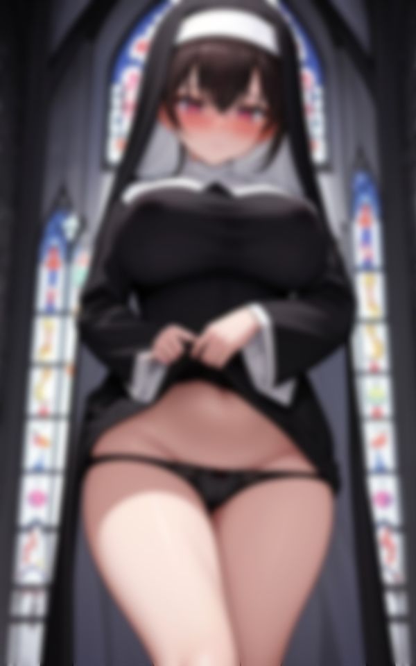 恵体ボディで神父を魅了する淫乱ビッチ爆乳シスター 画像1