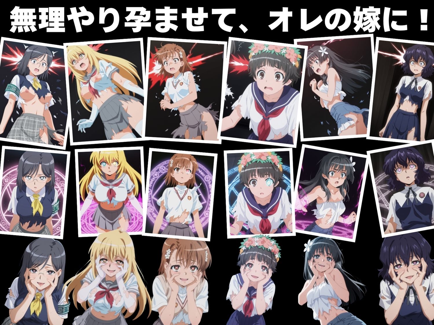 サンプル画像3:【無理やり】夜道の淫らな罠 〜とある科学●超電磁砲 編〜(ぽこぺんの森) [d_559491]